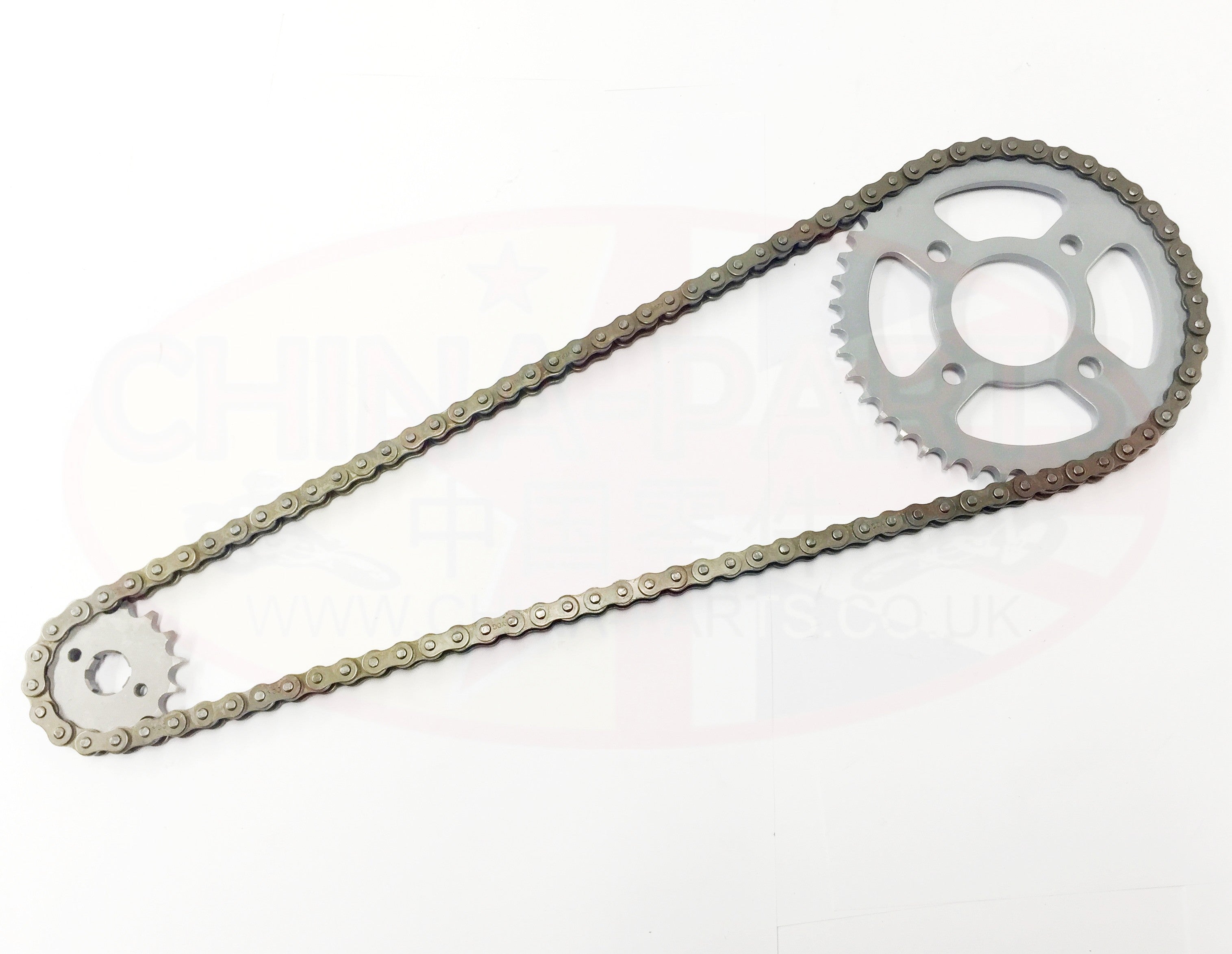 Honda C90 CUB 1984 - 2002 BLACK Chain & Sprockets Set