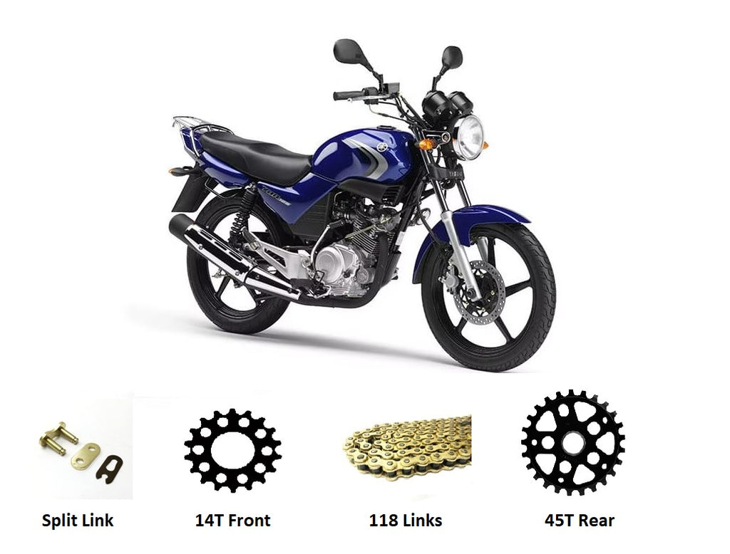 Yamaha YBR 125 2007 - 2016 GOLD Chain & Sprockets Set
